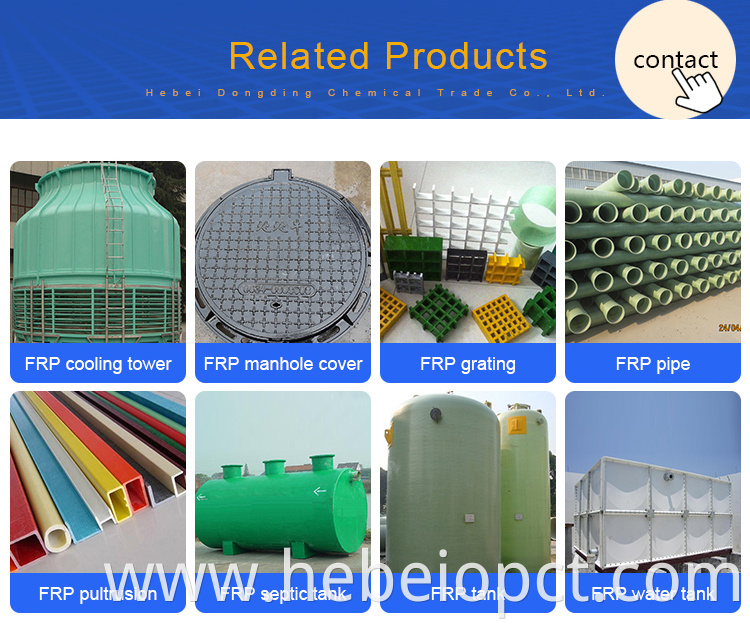 Frp water tank detail , grp cylindrical moulded sectional water tank